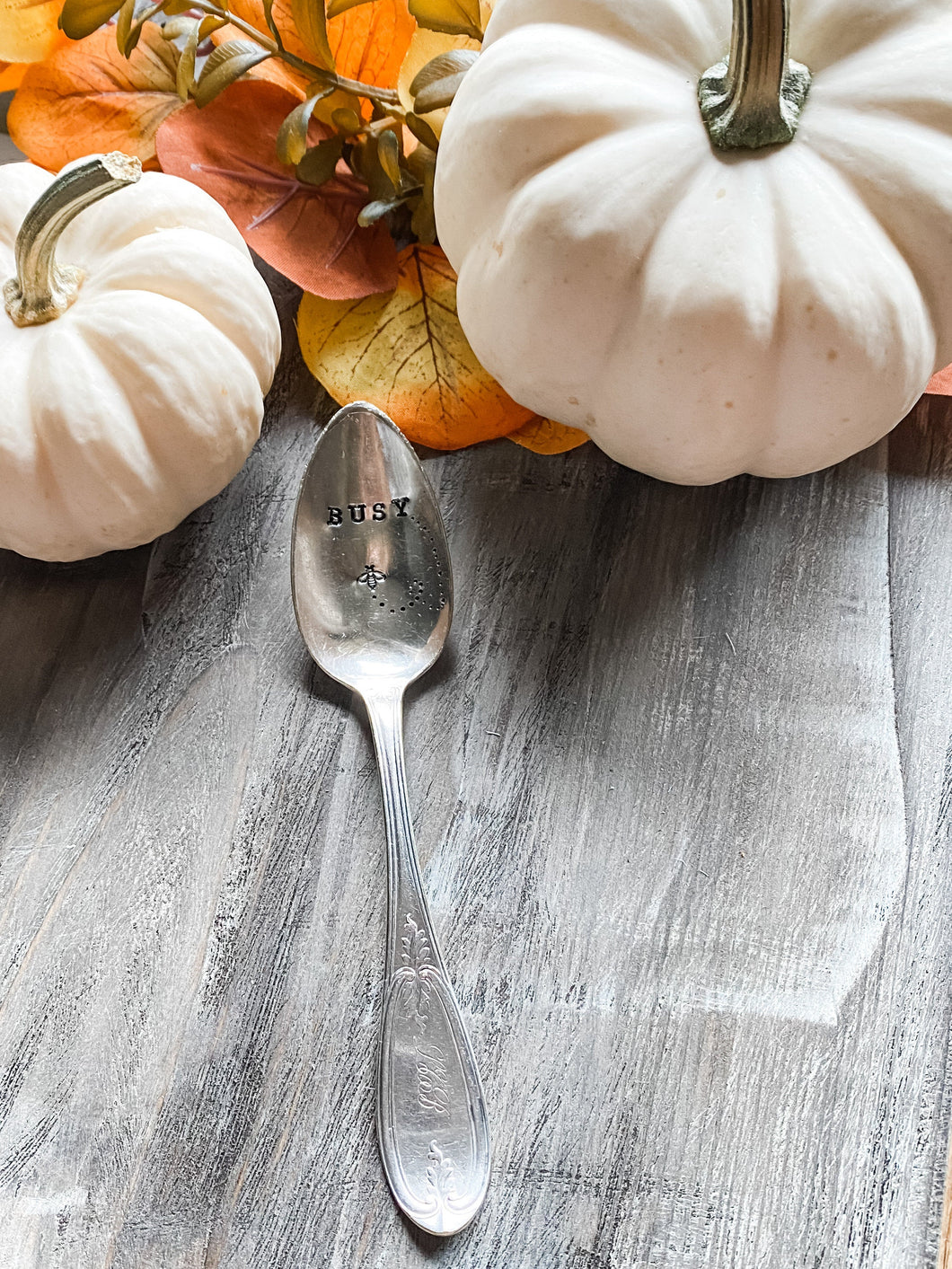 Busy Bee Stamped Spoon