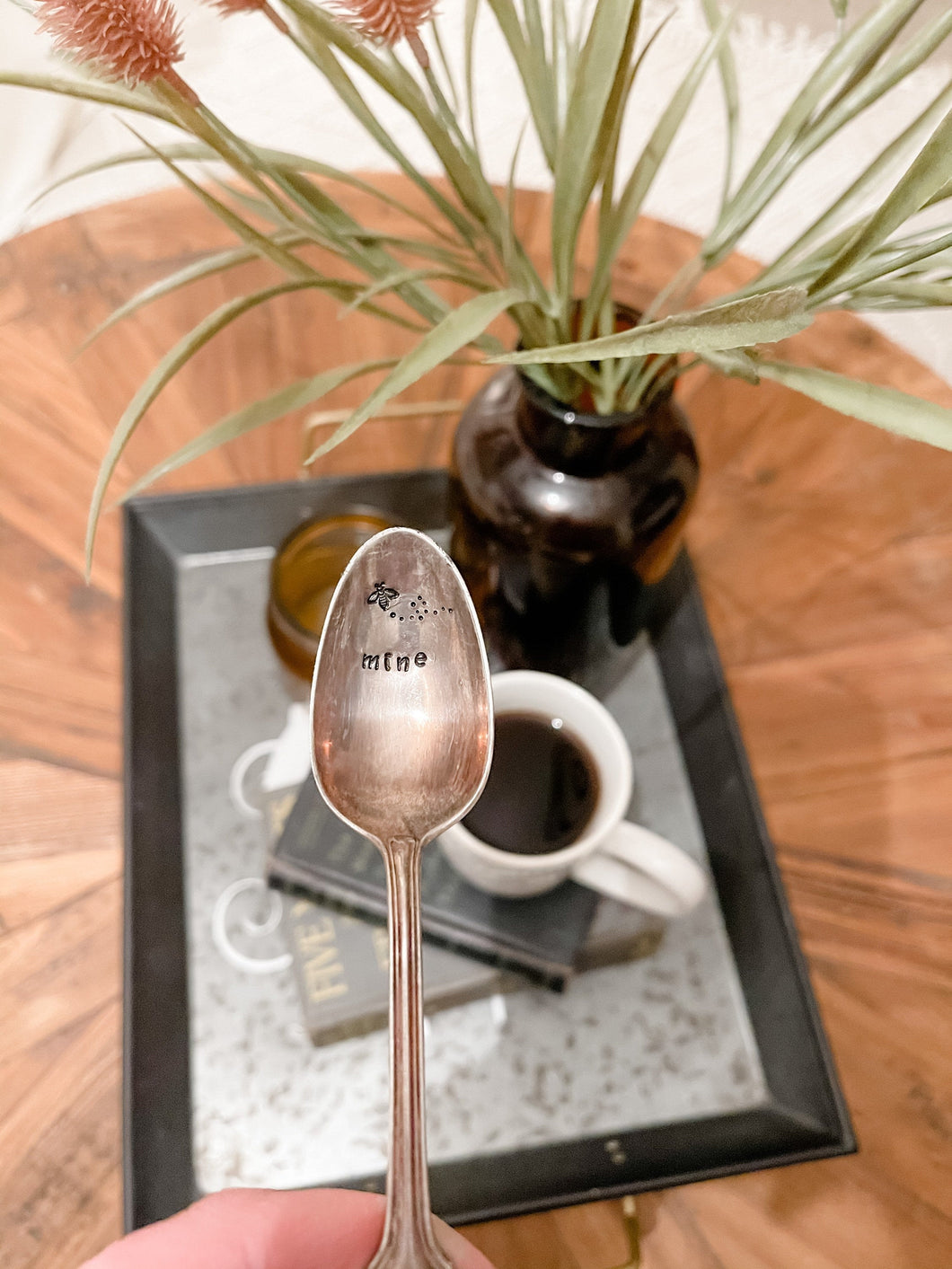 Bee Mine Stamped Spoon