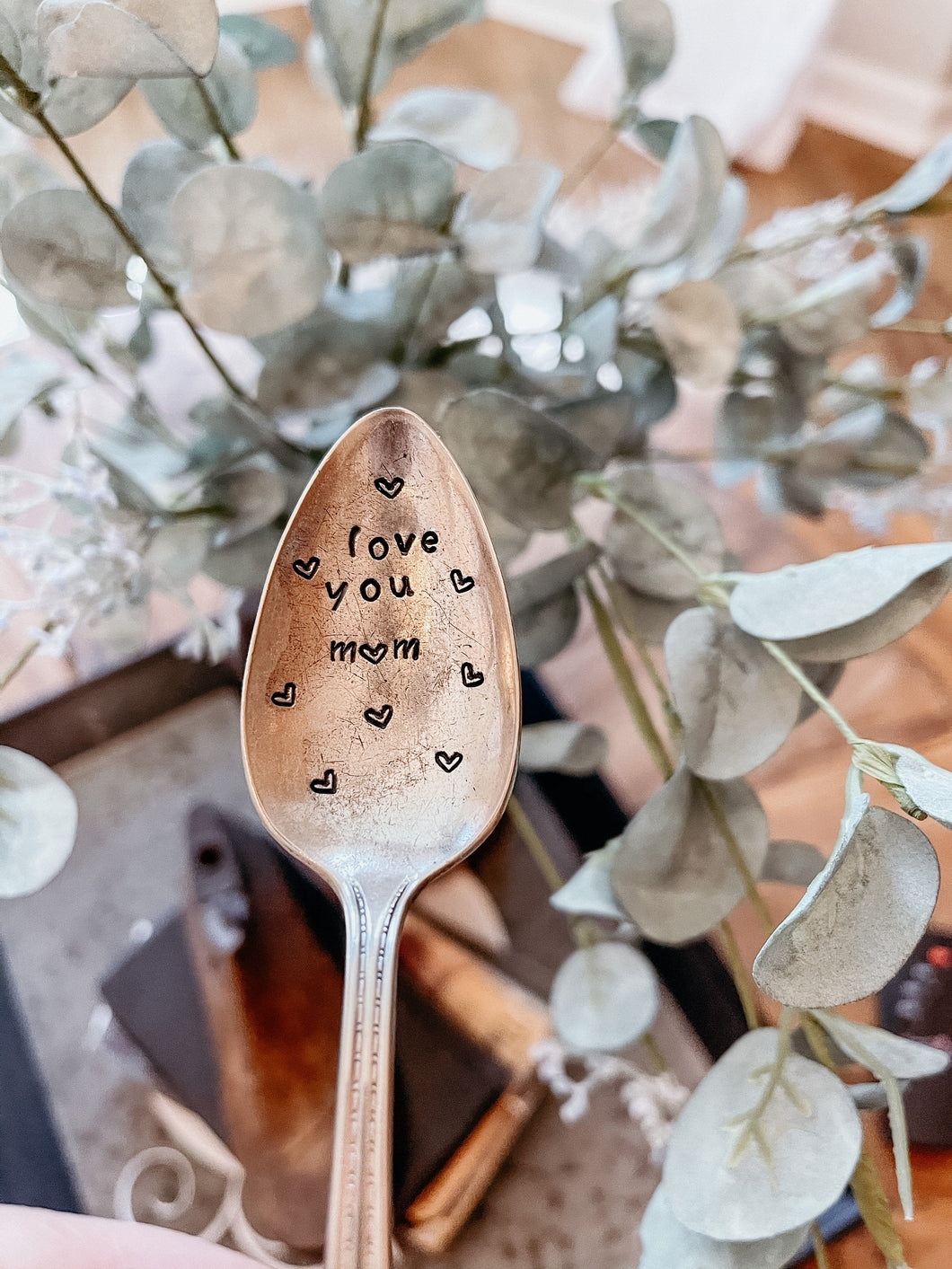Love You Mom Stamped Spoon