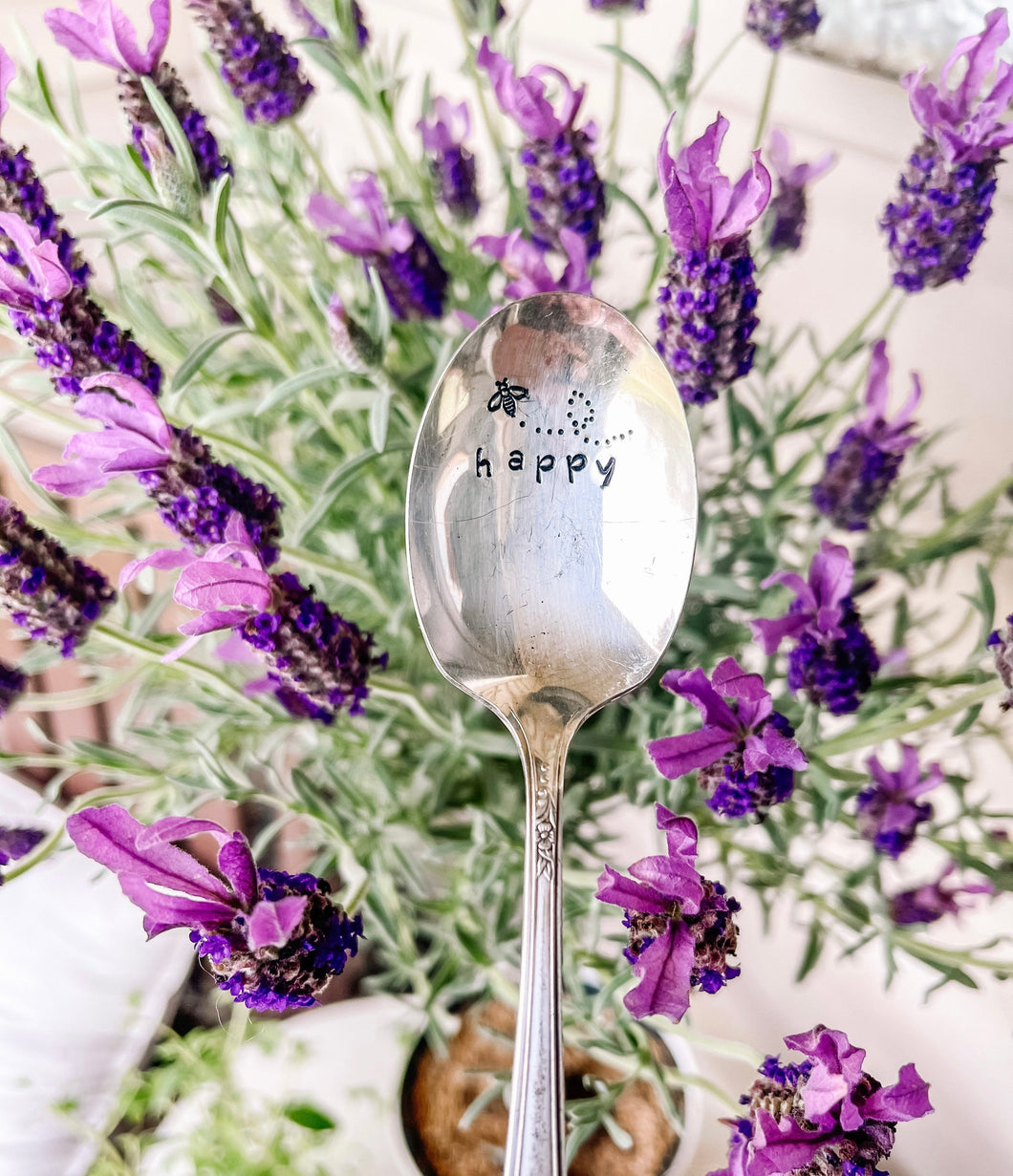 Bee Happy Stamped Spoon