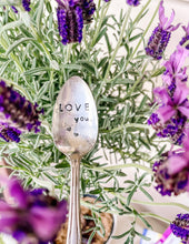 Load image into Gallery viewer, Love You Stamped Spoon
