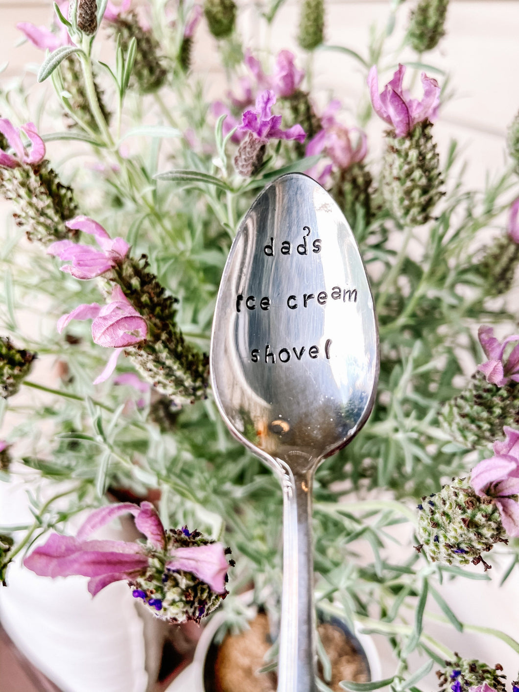 Dad’s Ice Cream Shovel Stamped Spoon