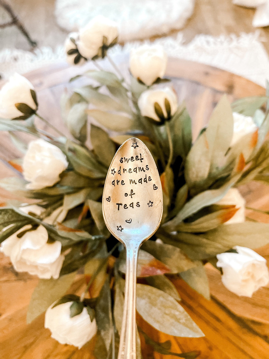 Sweet Dreams Are Made of Teas Stamped Spoon
