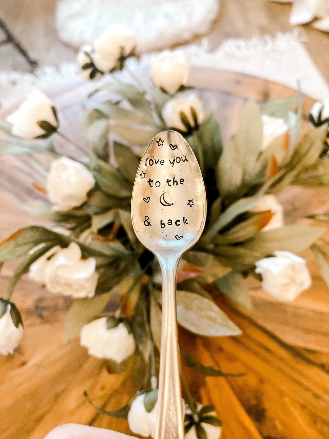 Love You To The Moon and Back Stamped Spoon
